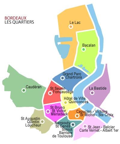 kort over Bordeaux arrondissement