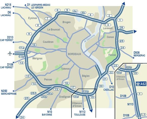 Bordeaux køreplan