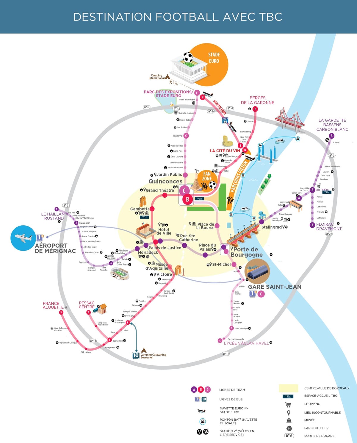 Bordeaux offentlig transport kort