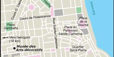 Kort over Bordeaux haven