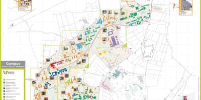 Kort over Bordeaux skole